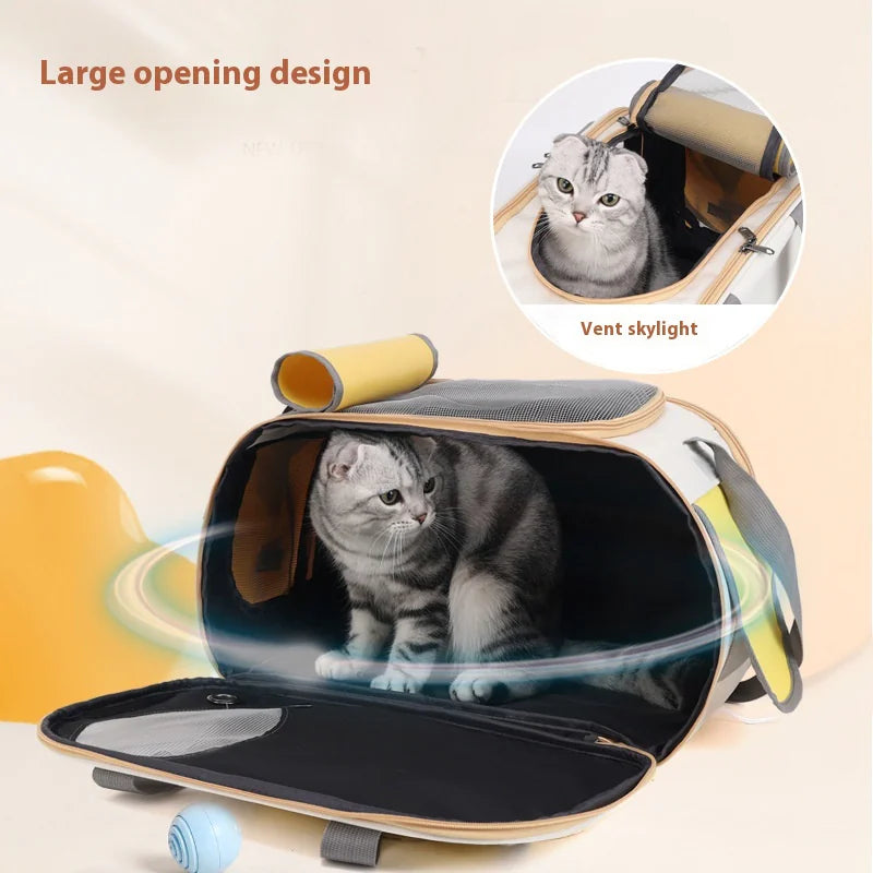 Foldable Large-Capacity Pet Shoulder Bag